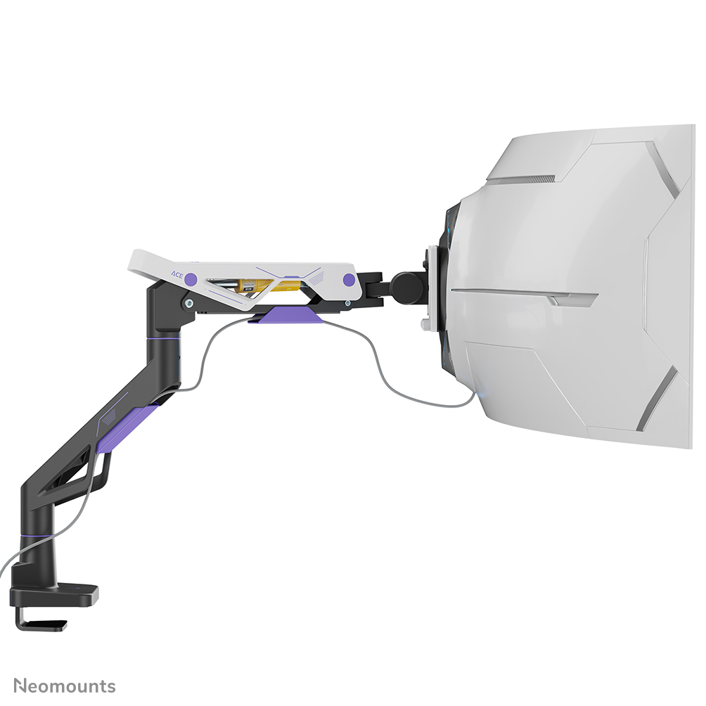 Neomounts DS70-256BL1 Gaming monitor arm 24-57" - gas spring - Topfix - 180°-stop